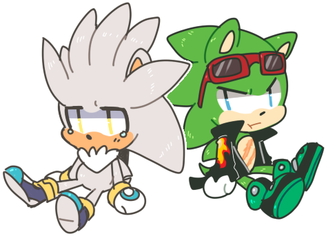 Collection Of Free Hedgehog Drawing Chibi - Sexy Scourge The Hedgehog (497x363), Png Download