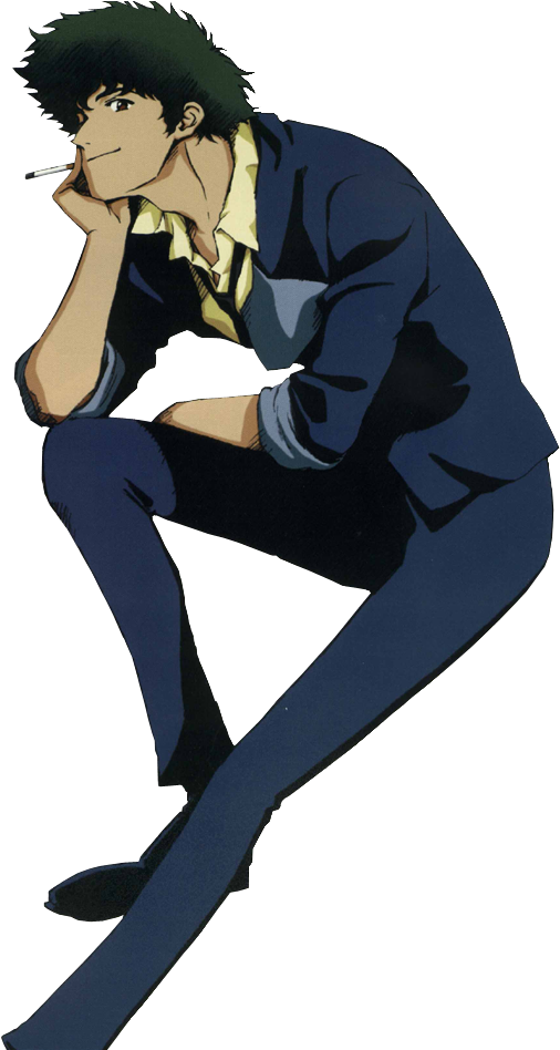 Spike Spiegel - Cowboy Bebop Spike (619x947), Png Download