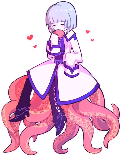 Fukami Wadanohara And The Great Blue Sea (500x640), Png Download