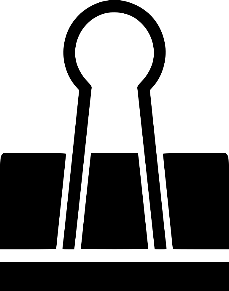 Binder Clip Comments - Binder Clip Svg (772x980), Png Download