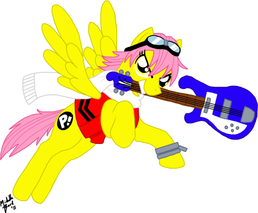 Artist Needed, Flcl, Guitar, Haruhara Haruko, Ponified, - Flcl (900x742), Png Download
