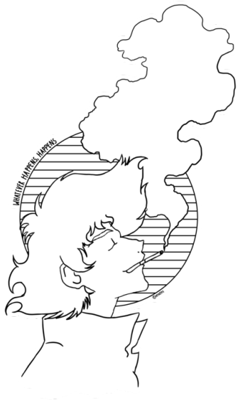 Whatever Happens, Happens - Cigarette (500x573), Png Download