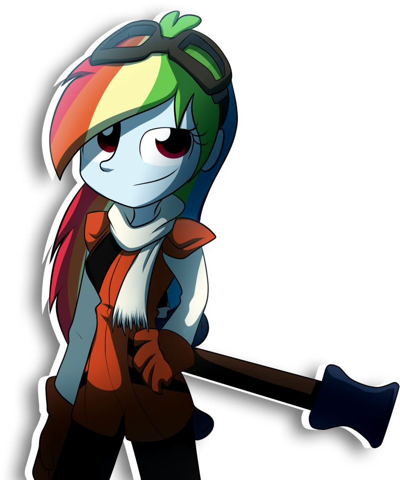 Fj-c, Cosplay, Equestria Girls, Flcl, Haruhara Haruko, - Comics (886x1024), Png Download