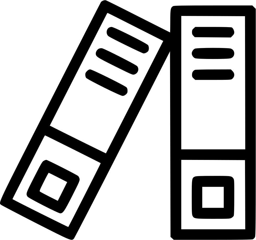 Files Folders Binder Archive Record Office Document - Directory (981x920), Png Download