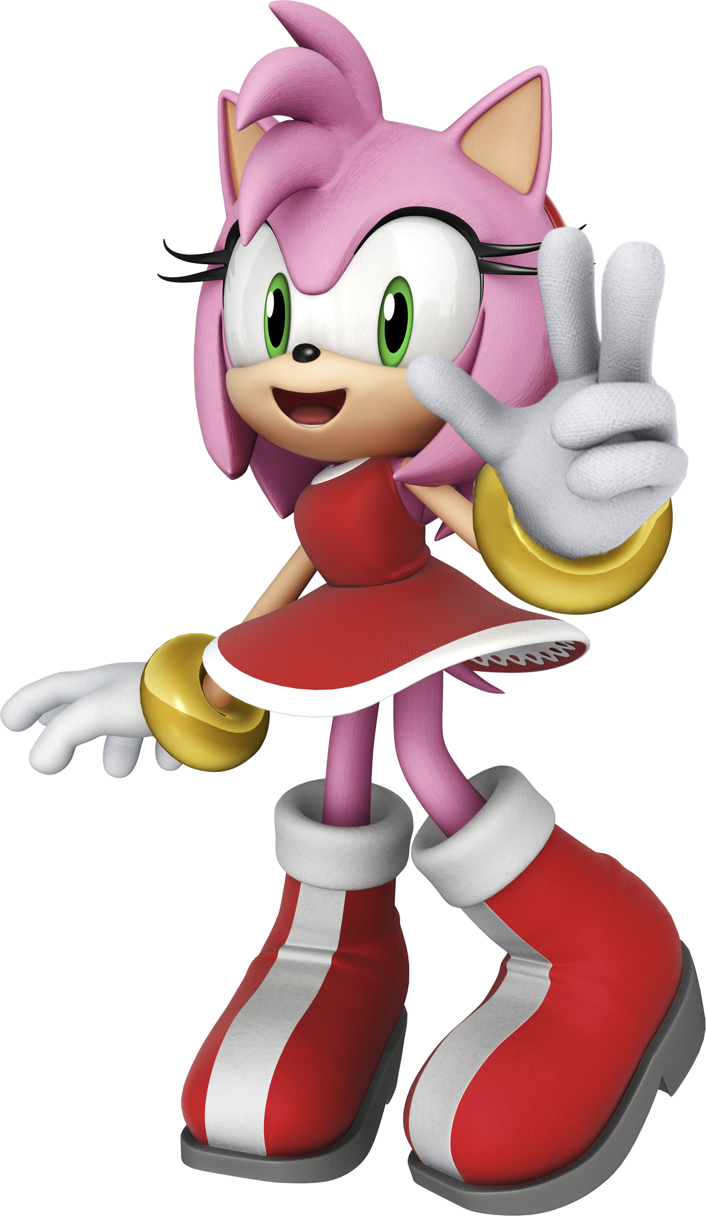Amy Rose - Amy Rose All Star Racing Transformed (1451x2500), Png Download