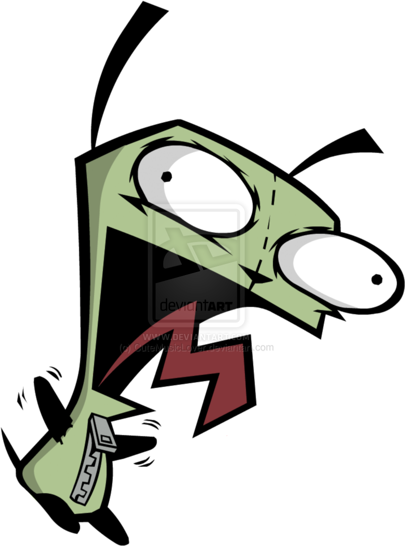 Dogsuit Gir Yay By Cutemusiclover-d4l2khi - Invader Zim Gir Screaming (900x1125), Png Download