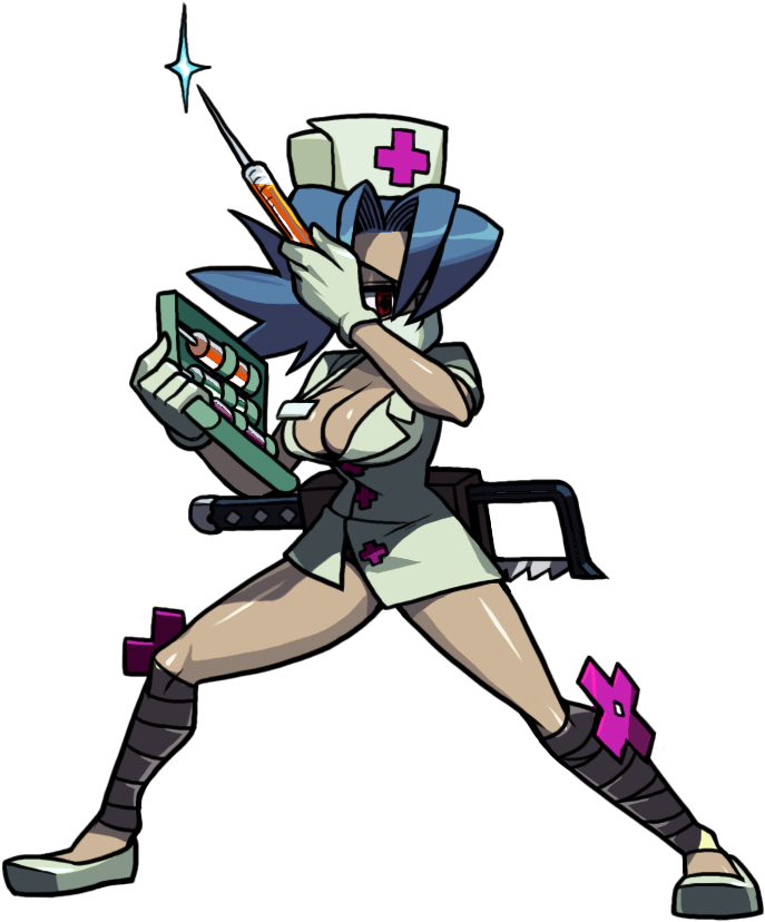 The Skullgirls Sprite Of The Day Is - Valentine Skullgirls Sprite (695x846), Png Download