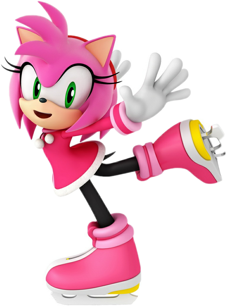 Report Abuse - Mario And Sonic At The Olympic Winter Games Amy (761x1031), Png Download