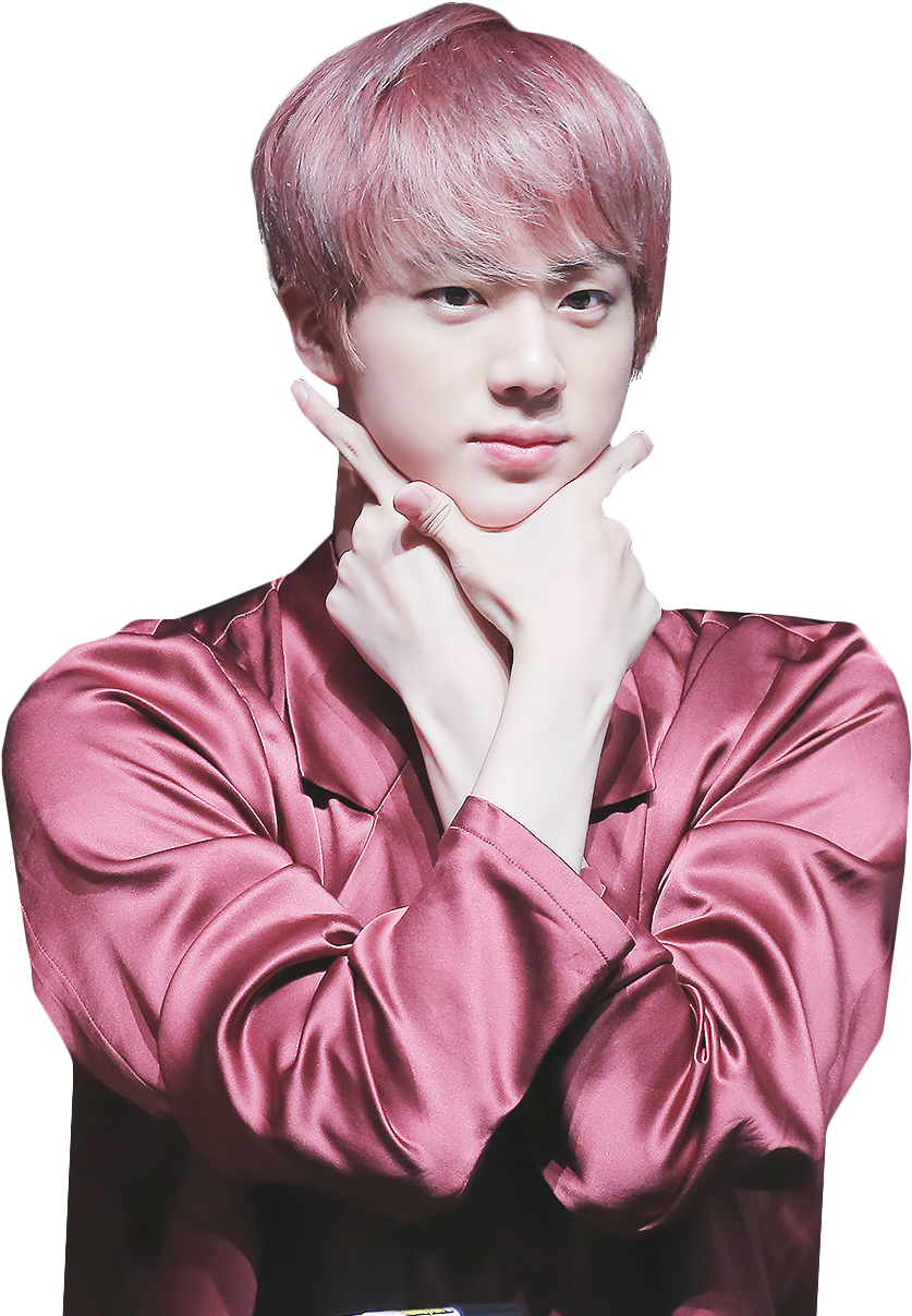 Jin Pink Hair Png (700x1050), Png Download