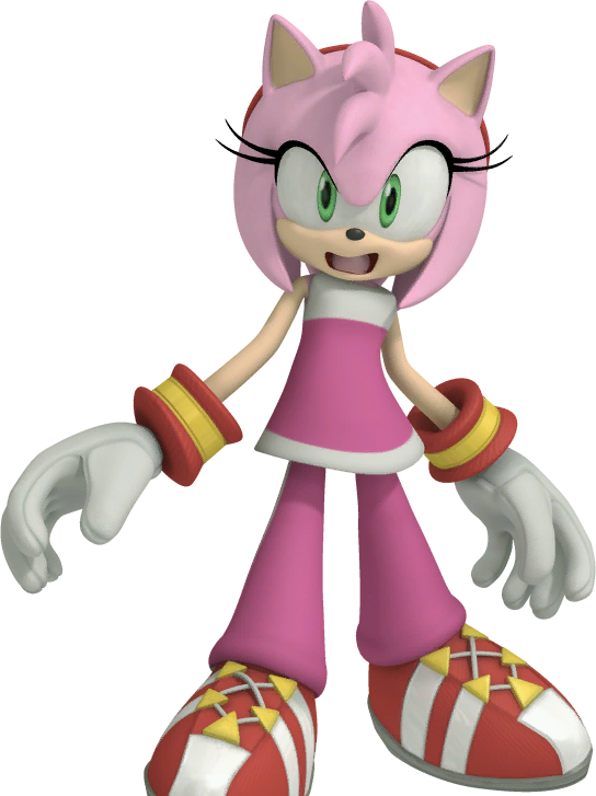 Sonic Free Riders Amy (544x727), Png Download