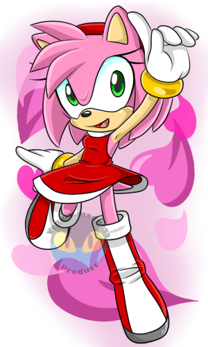 Amy Rose Pose - Amy Rose (300x500), Png Download