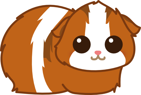 Cartoon Guinea Pig Png (564x381), Png Download