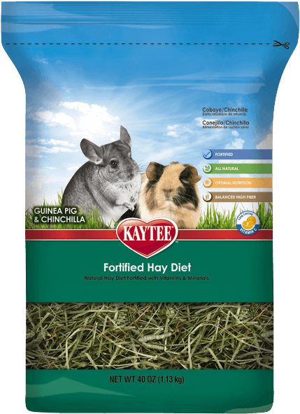Fortified Hay Diet Guinea Pig And Chinchilla Food - Kaytee Fortified Vitamin Hay Diet - Guinea Pig (750x750), Png Download