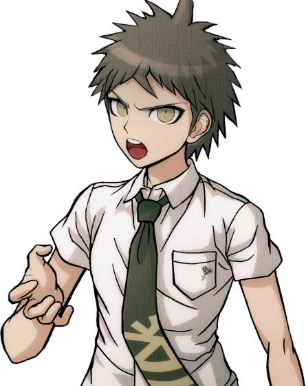 Hajime Hinata Halfbody Sprite 04 - Hajime Hinata Sprites (445x560), Png Download