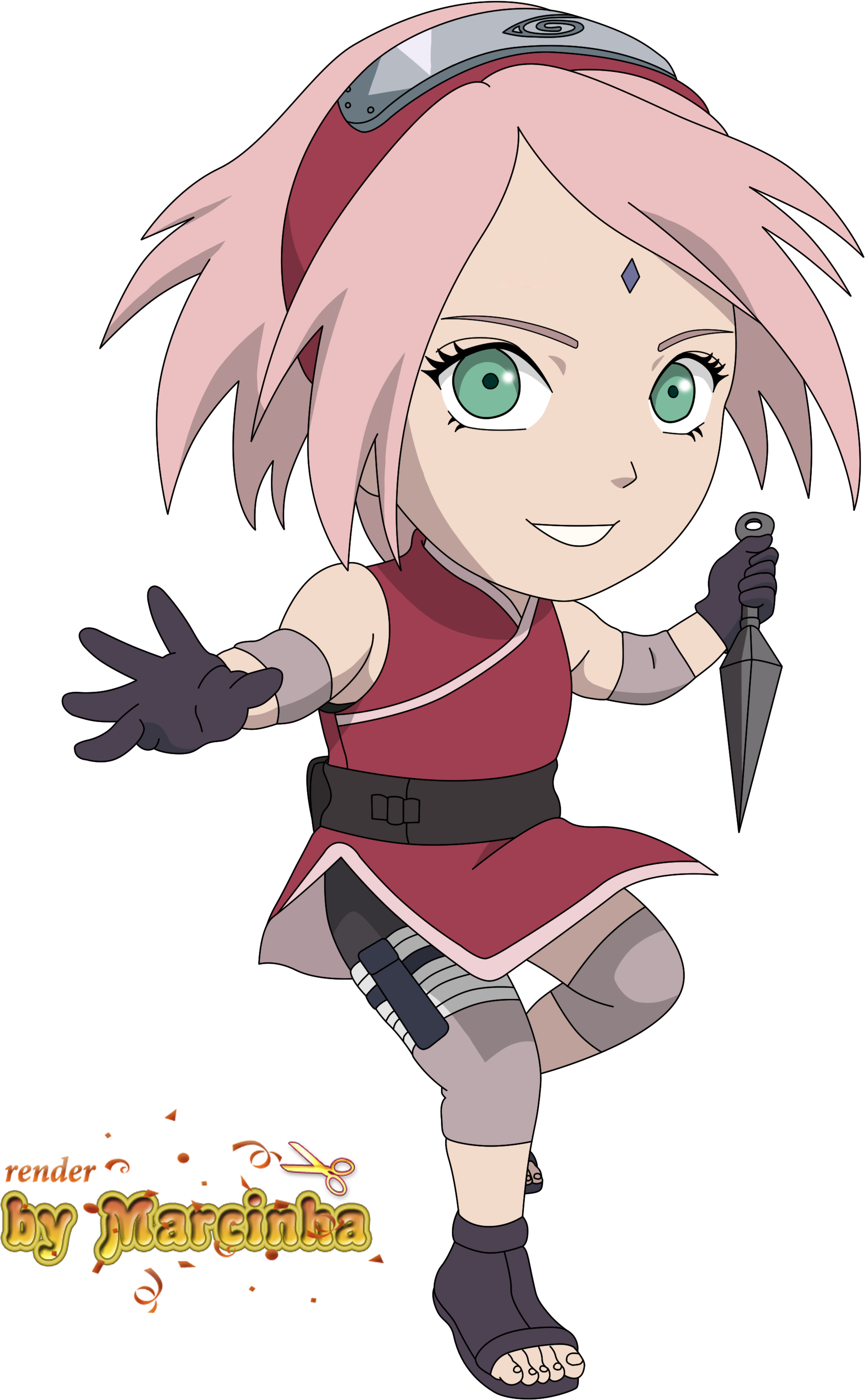 Pin By Mandodari On Naruto - Sakura Haruno The Last Chibi (2500x3600), Png Download