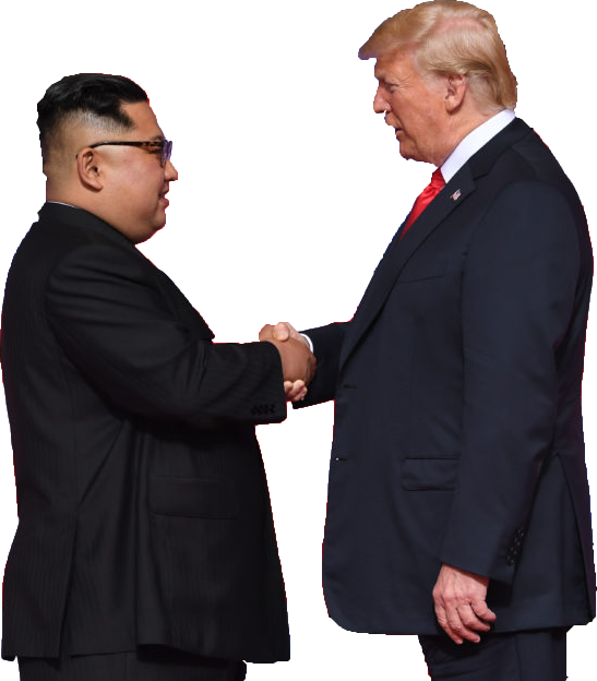 June 2018 ^ - Kim Jong Un And Donald Trump Png (547x624), Png Download