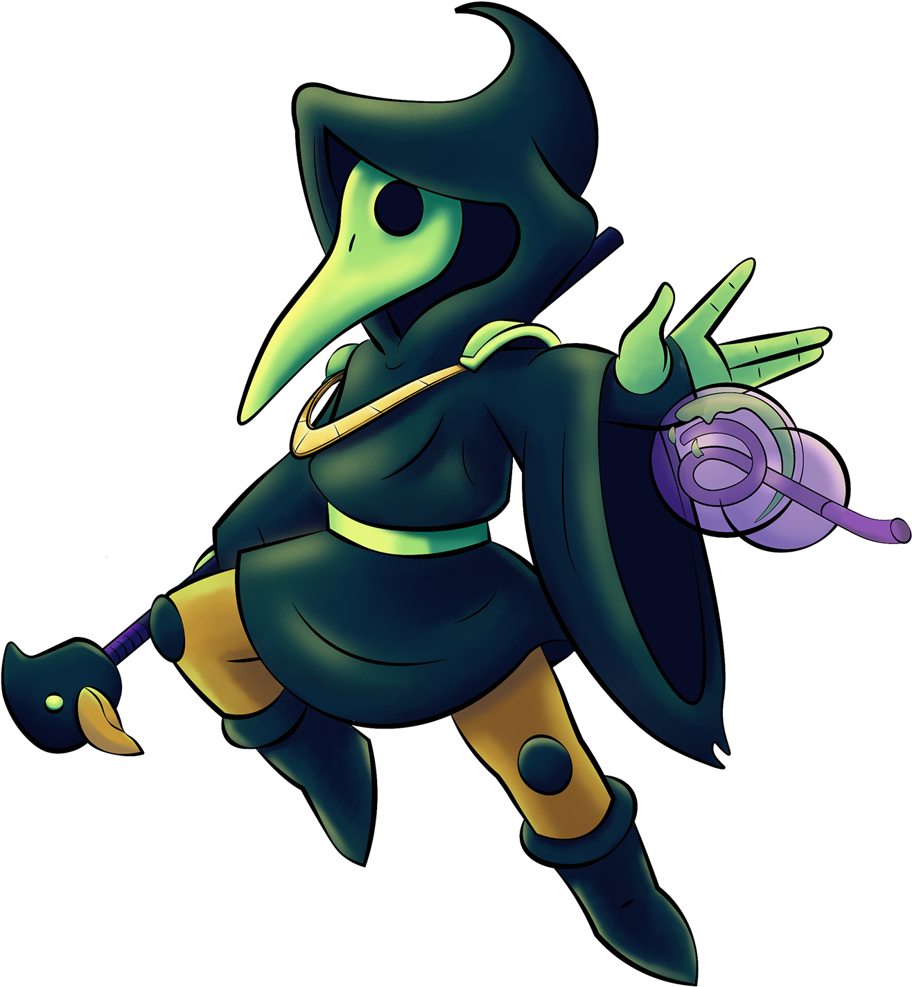 The Character Is From The Game Shovel Knight, I Had - Cartoon (1400x1925), Png Download