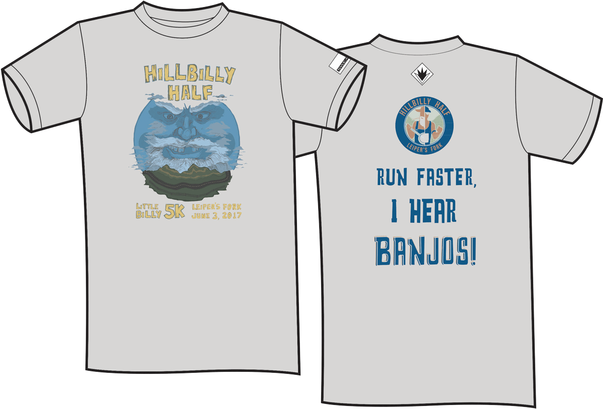 Hillbilly Half Tech T - Shirt (1200x814), Png Download