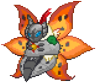 Praise Volcarona - Volcarona Sprite (420x420), Png Download