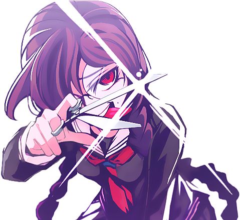 Riku114 Fond D'écran Titled Toko Fukawa - Dangan Ronpa Genocider Png (500x439), Png Download