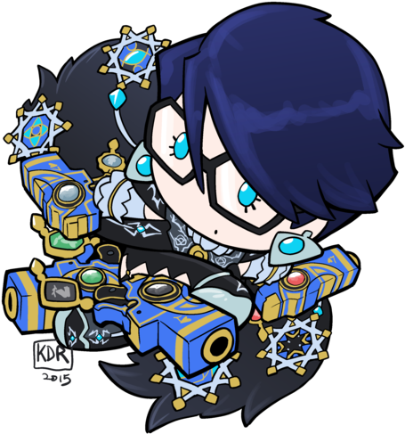 Bayonetta Drawing Deviantart - Kevin Raganit Chibi (600x600), Png Download