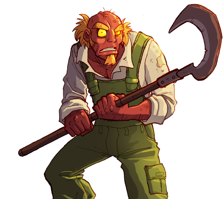 Berzerk Hillybilly N2 Std - Urban Rivals Jim (800x640), Png Download