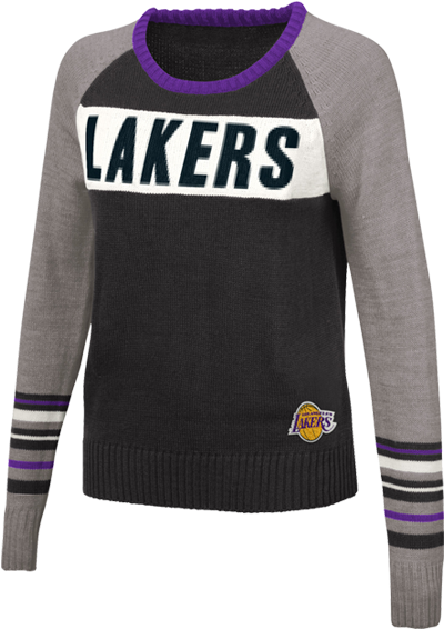 Los Angeles Lakers Women's Team Spirit Sweater - Sweater (500x667), Png Download