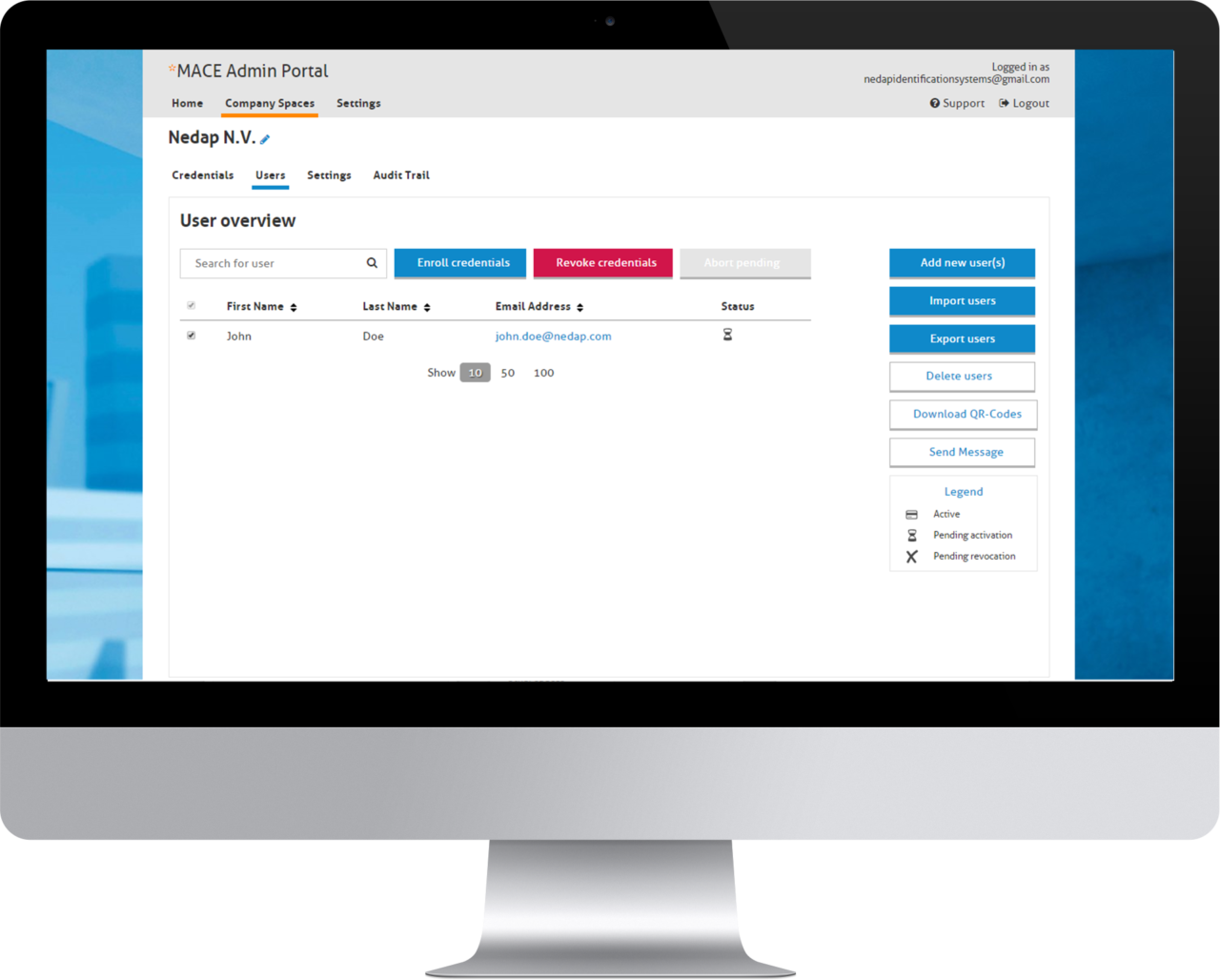 Mace Admin Portal Screen - Computer Icon (1280x1028), Png Download