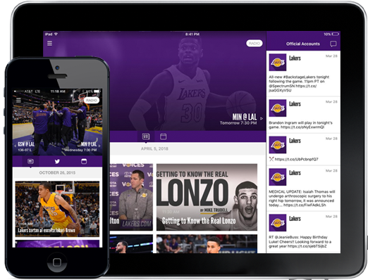 Download The Lakers Mobile App For Ios - Mobile App (600x400), Png Download