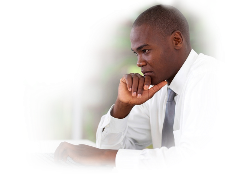 Slide1 - “ - Black Man Working (800x592), Png Download