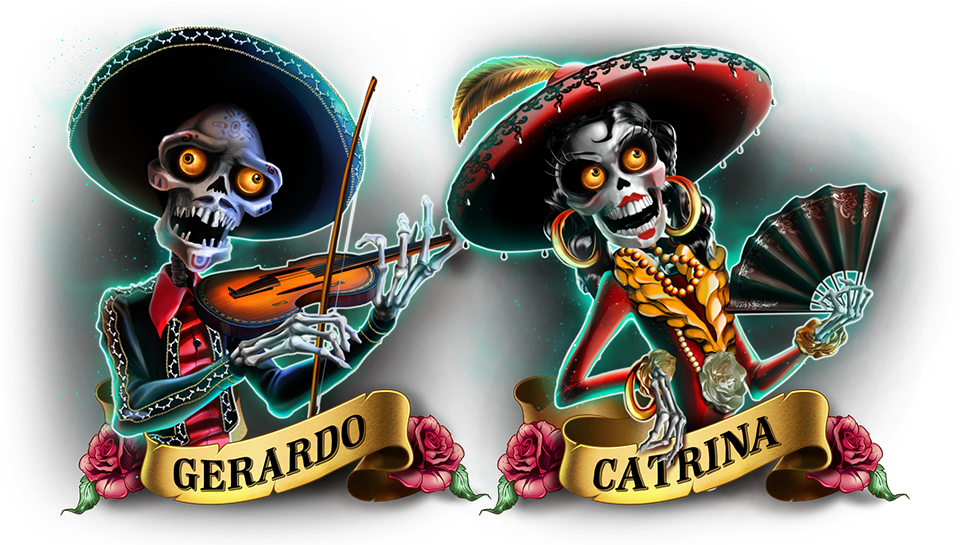 Dia De Los Muertos Slot Game - Dia De Muertos 3d (962x600), Png Download