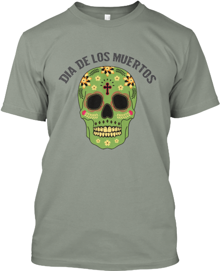 Dia De Los Muertos Front Mens - El Dia De Los Muertos Shirts (470x560), Png Download