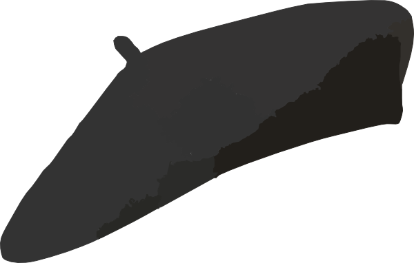 Graphic Freeuse Stock Beret Transparent Background - Beret Hat Clip Art (600x382), Png Download