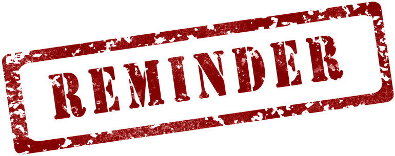 Download Reminder Clipart Stamp - Testing Reminders | Transparent PNG