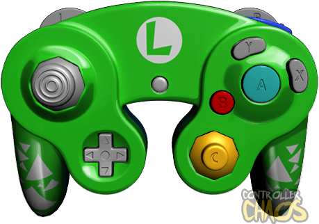 F Standard Green - Nintendo Gamecube Controller (474x340), Png Download