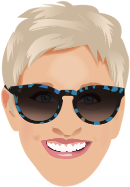 Contact Us - Ellen Head No Background (400x400), Png Download