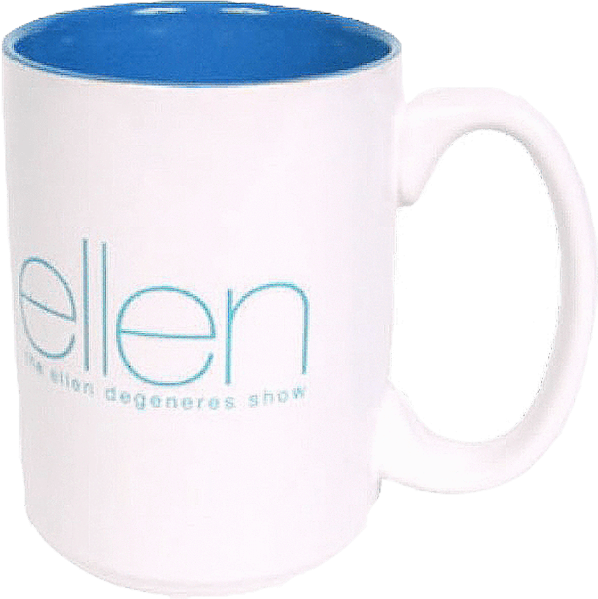 Official Ellen Degeneres Show Mug Blue Png Ellen Mug - Ellen Degeneres Show (1000x1000), Png Download