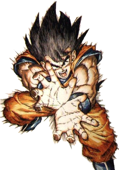 Kamehameha - Dragon Ball Z Goku (405x577), Png Download