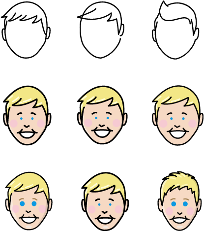 Ellen's Smiling Face - Icon (720x720), Png Download