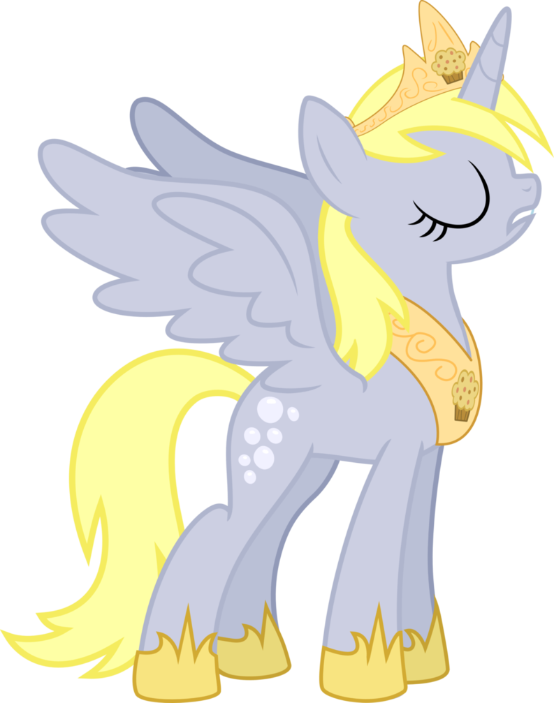 Regal Derp - My Little Pony Princess Derpy Hooves (793x1007), Png Download