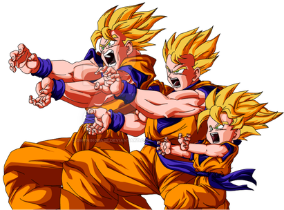 Png - Dragon Ball Family Kamehameha (505x350), Png Download