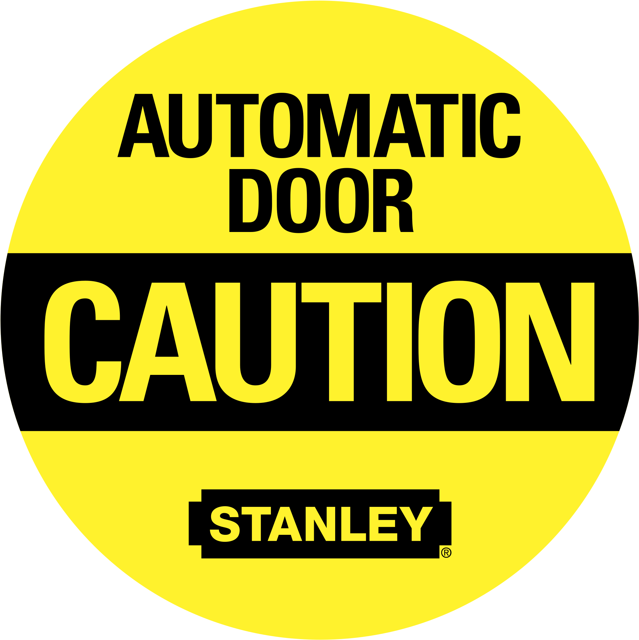 Automatic Door Caution 01 Logo Png Transparent - Forklift Seat Belt Sign (2400x2400), Png Download