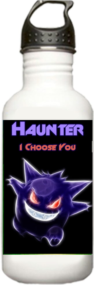 Pokemon Haunter Water Bottle - Remove From Game Pokemon Gengar Playmat 24 X 14 Inch (1024x1024), Png Download