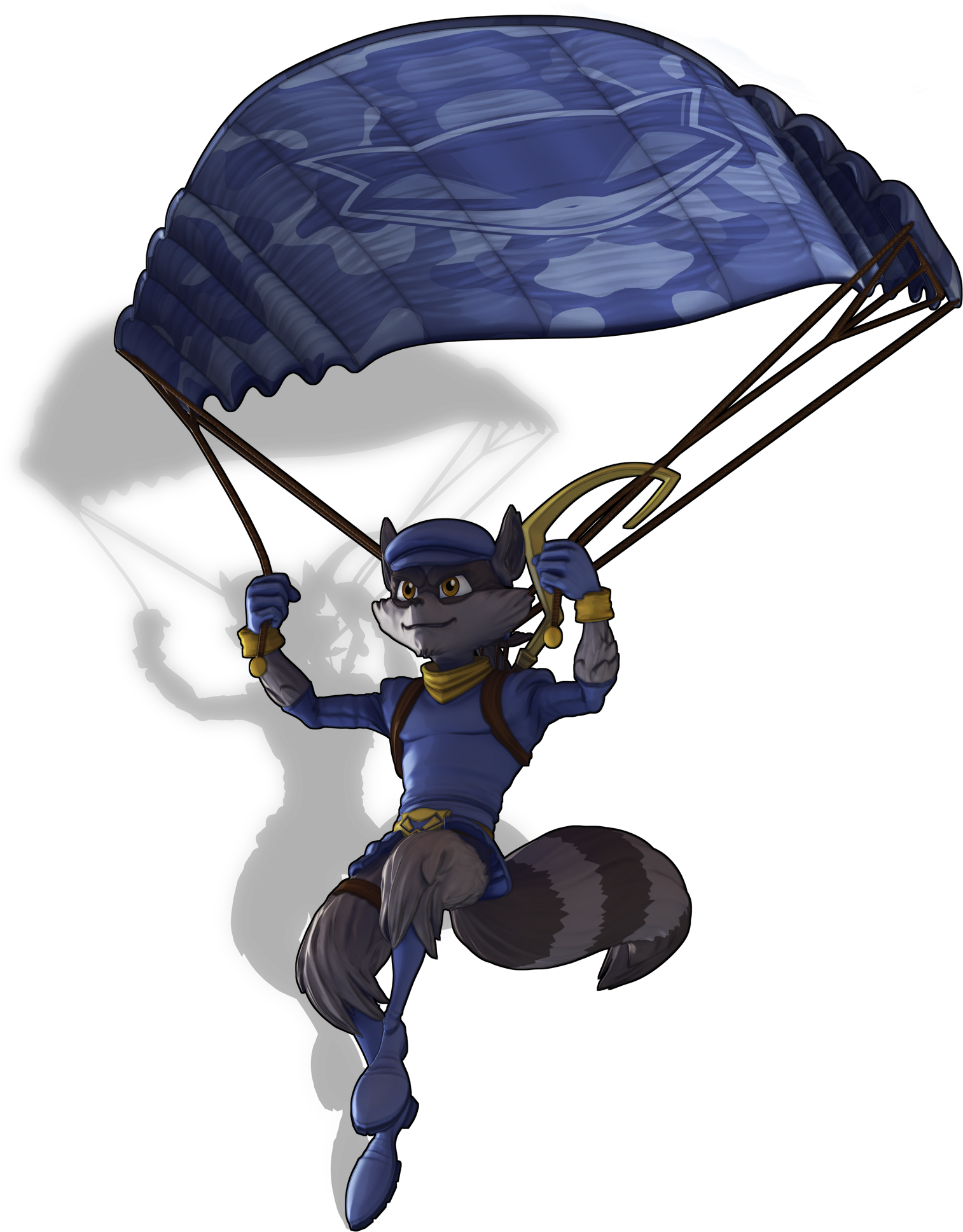 Camo Paraglider No Logo - Sly Cooper Transparent (1661x2034), Png Download