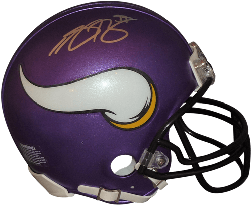 Stefon Diggs Autographed Mini Helmet (500x500), Png Download