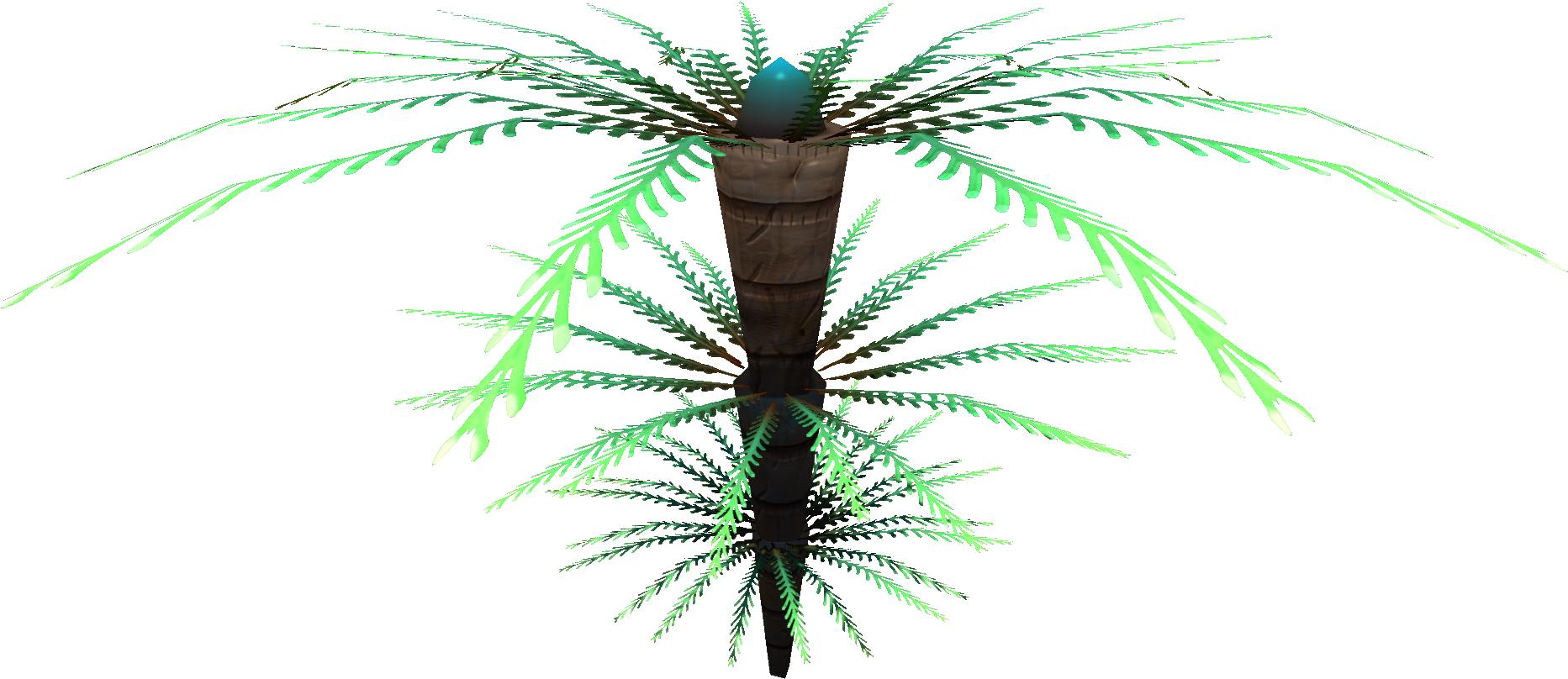 Fern Palm Flora - Subnautica Fern Palm (1920x1080), Png Download