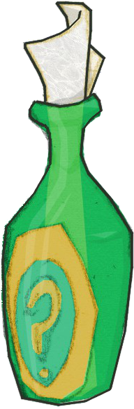 Clue Bottles First Appeared In Sly Cooper And The Thievius - Sly Cooper Mystery Bottle (274x671), Png Download