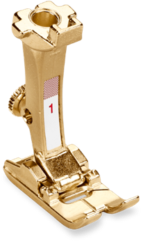 Golden Reverse Pattern Foot - Bernina 125th Anniversary Quilt (540x360), Png Download