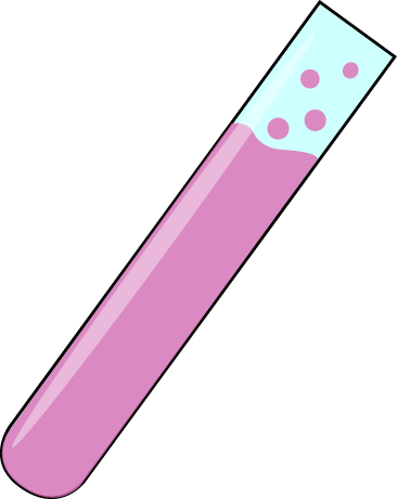 Test Tube With Bubbling Pink Liquid Clip Art - Clipart Test Tube Transparent Background (366x460), Png Download