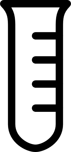 Graphic Free Stock Empty Clear Clip Art At Clker Com - Empty Test Tube Clipart (282x598), Png Download